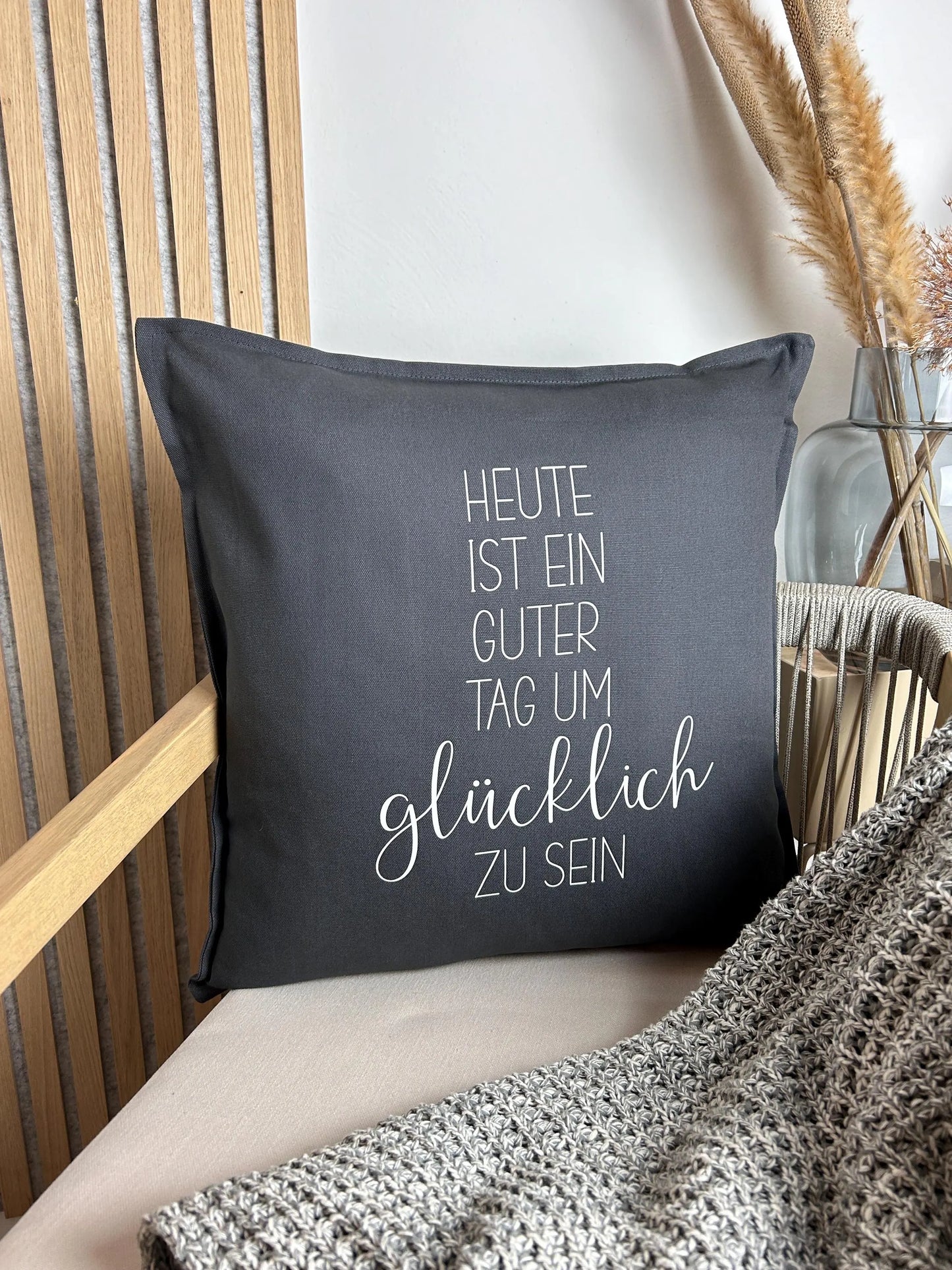Kissen Heute ist ein guter Tag um glücklich zu sein Geburtstag