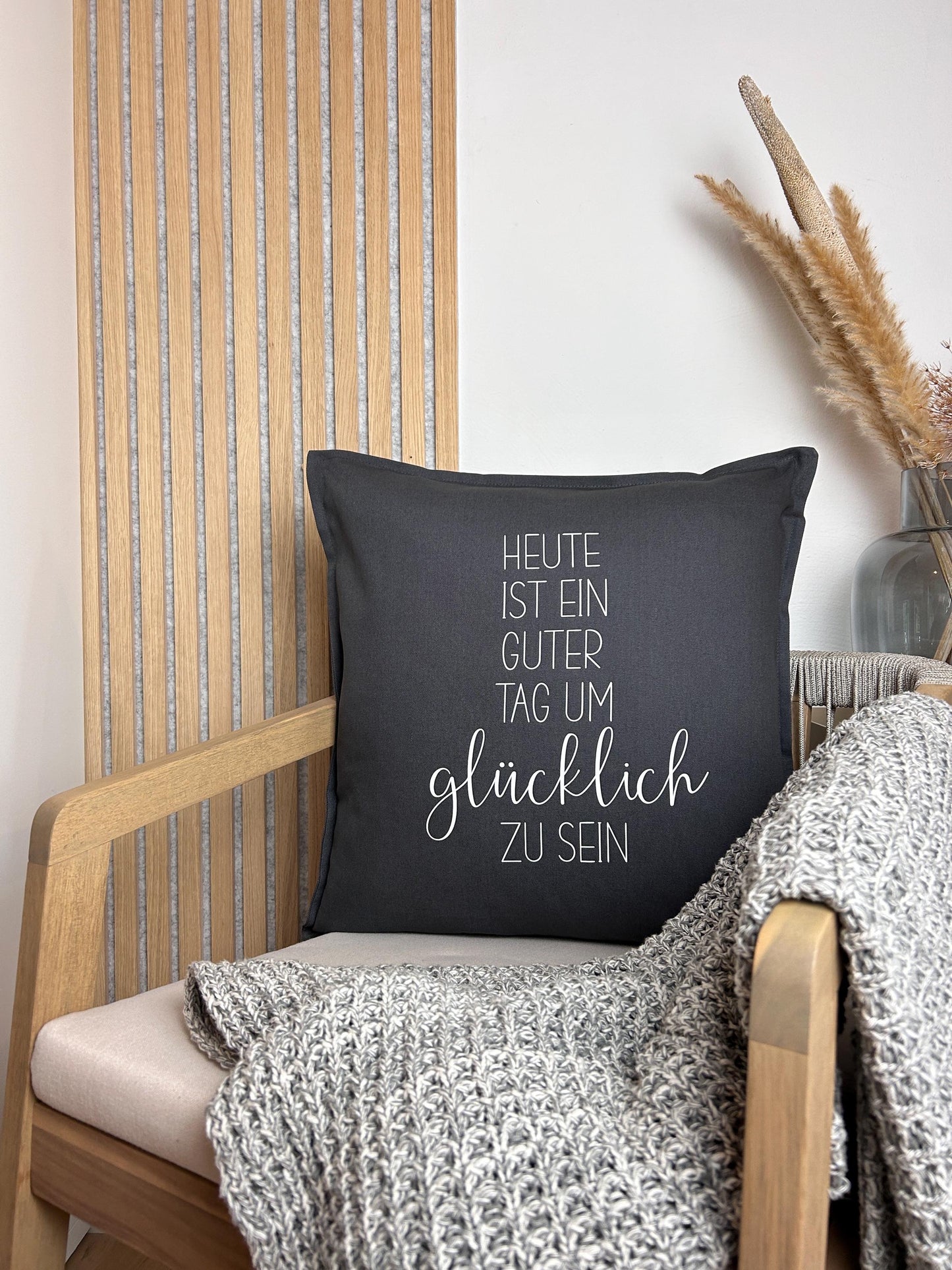 Kissen Heute ist ein guter Tag um glücklich zu sein Geburtstag
