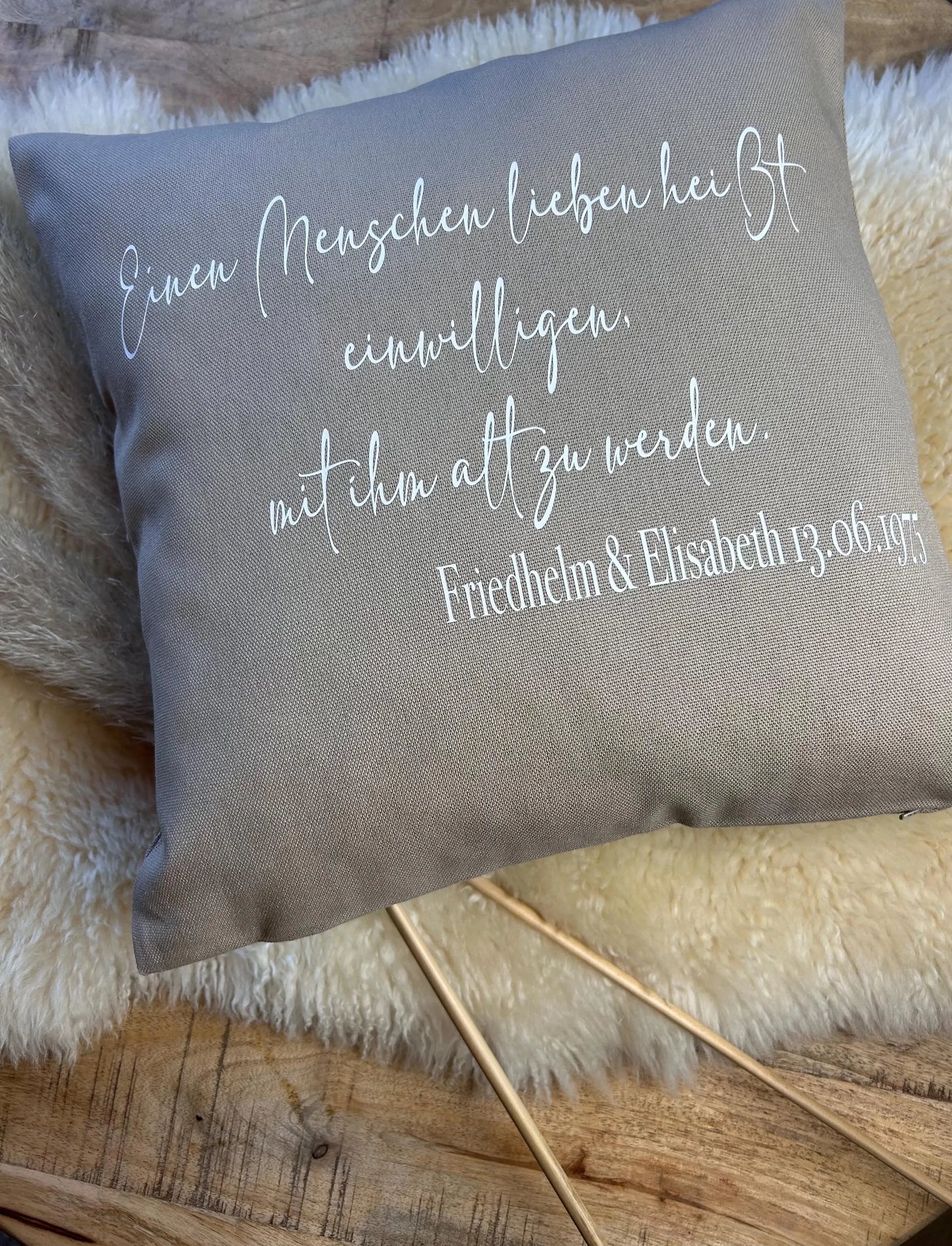 Kissen Hochzeit Goldene Hochzeit