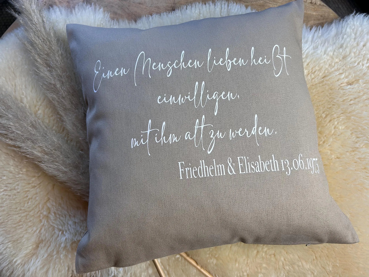 Kissen Hochzeit Goldene Hochzeit