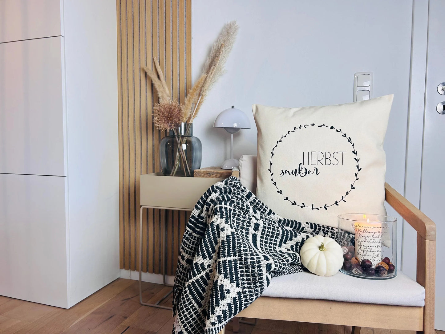 Deko Kissen Herbstzauber cremeweiß