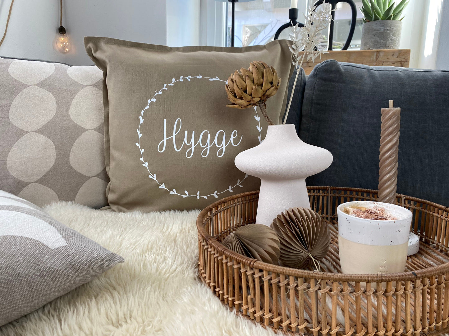Kissen hygge beige