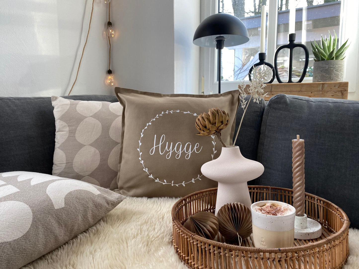 Kissen hygge beige