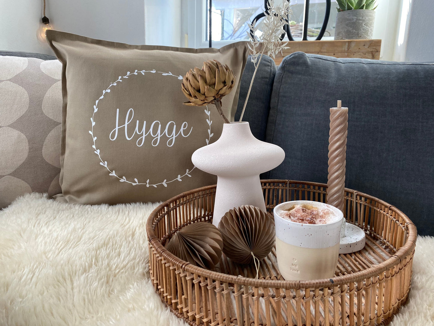 Kissen hygge beige