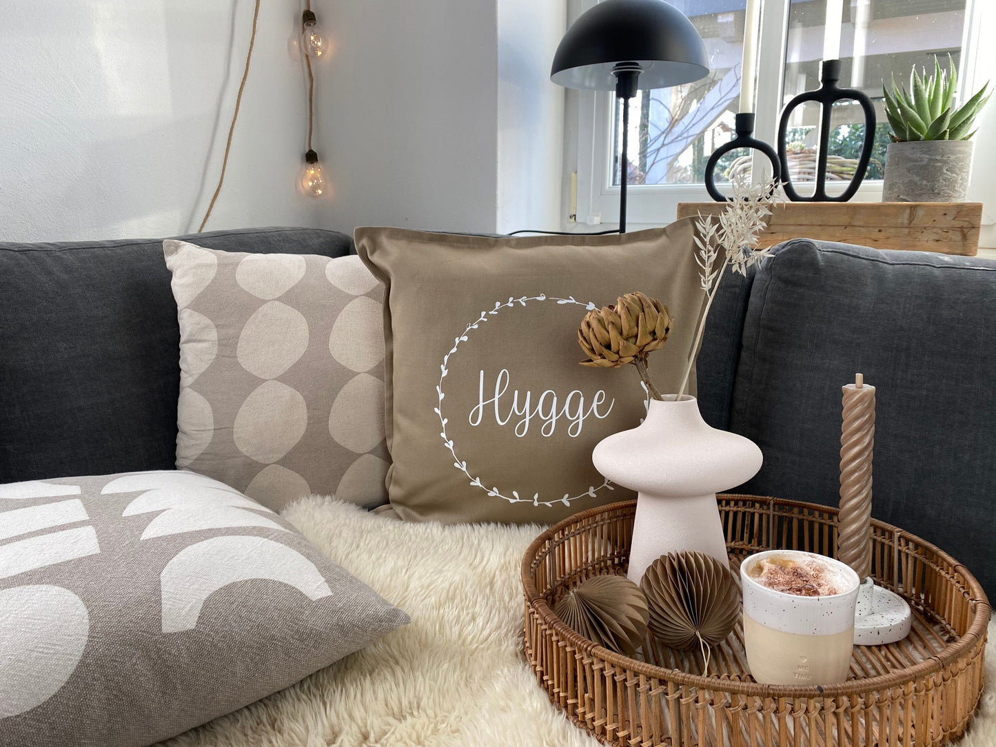 Kissen hygge beige