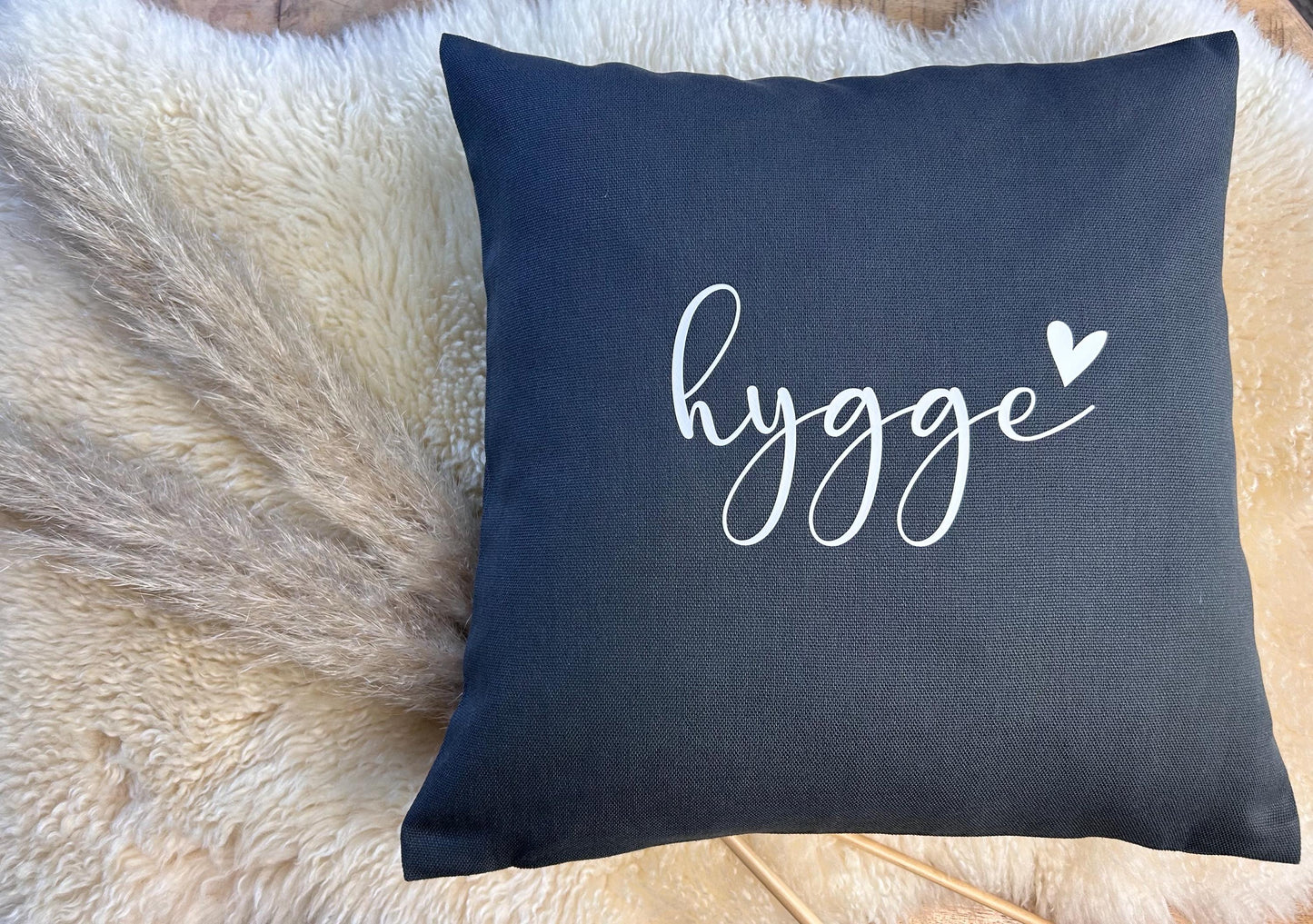 Kissen hygge dunkelgrau