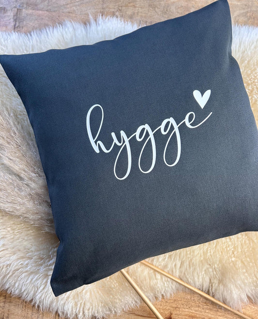Kissen hygge dunkelgrau