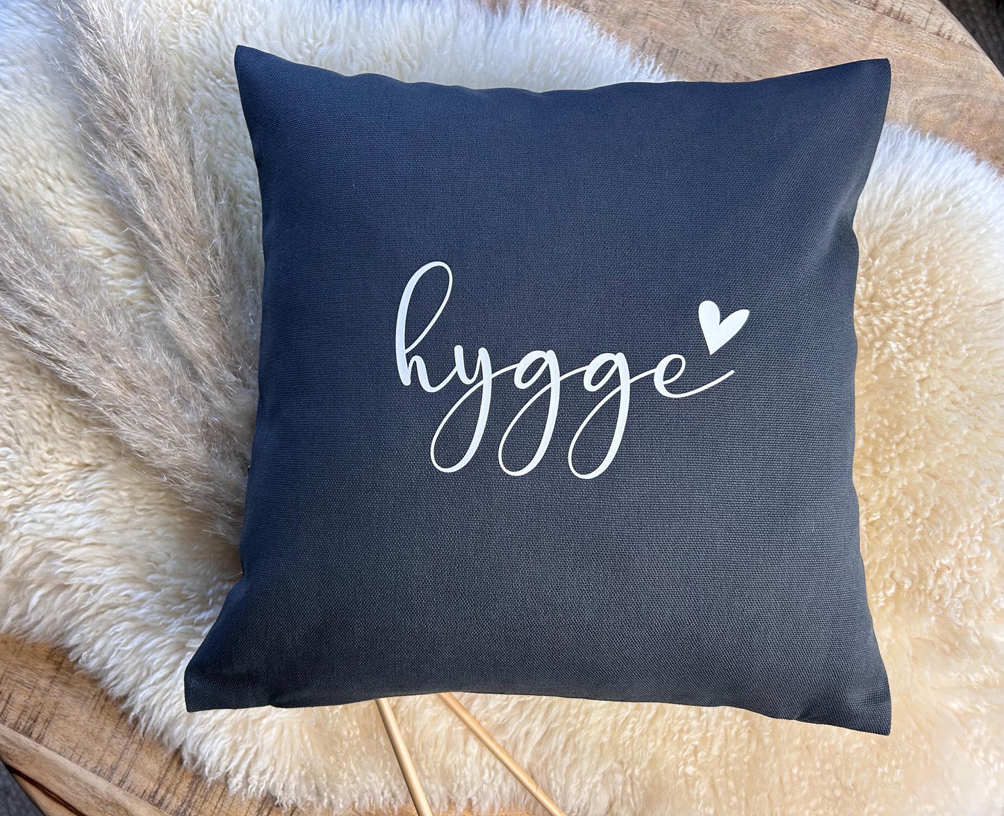 Kissen hygge dunkelgrau