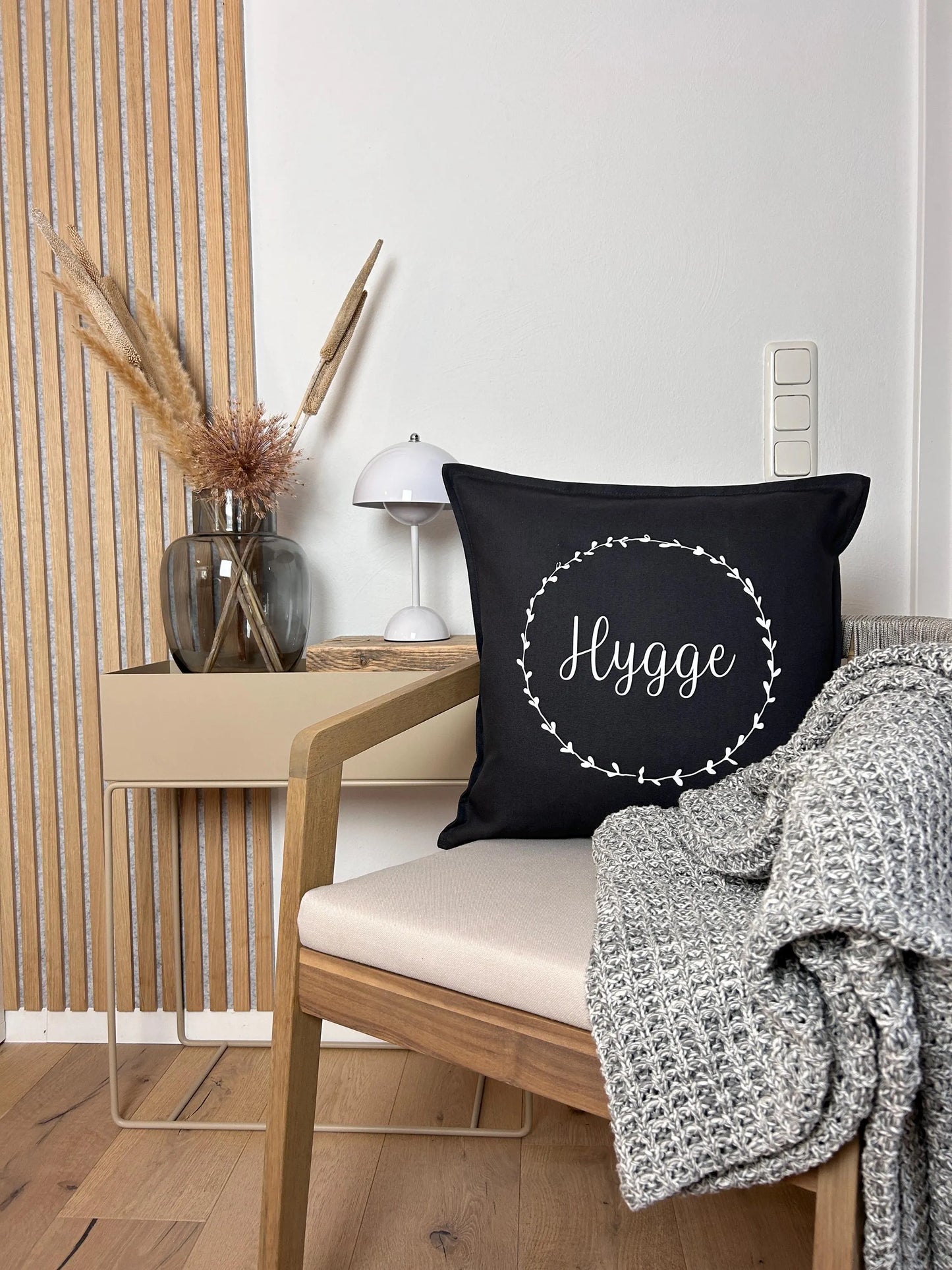 Kissen hygge dunkelgrau