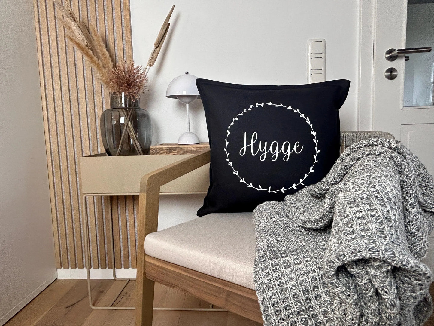 Kissen hygge dunkelgrau