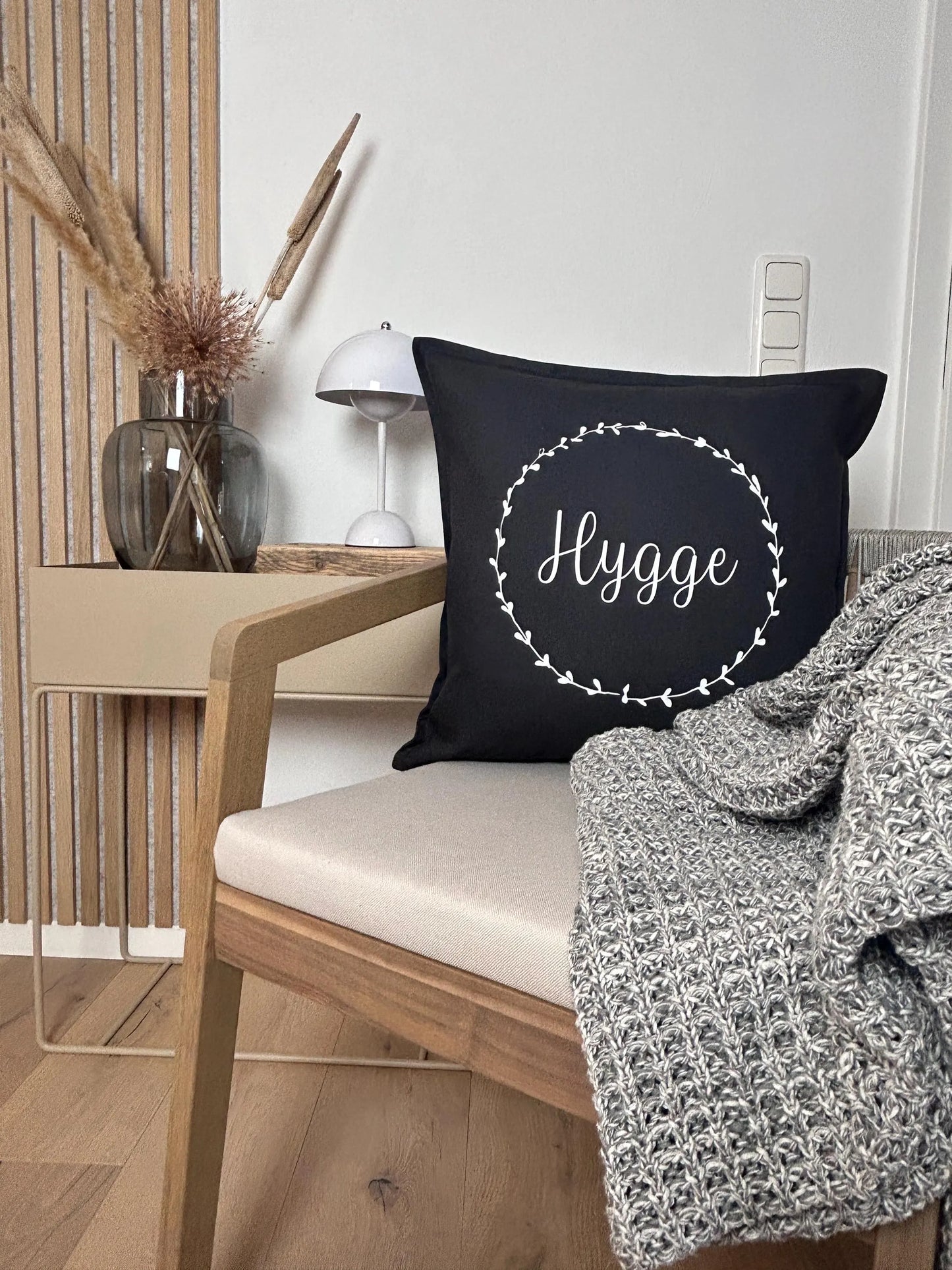 Kissen hygge dunkelgrau