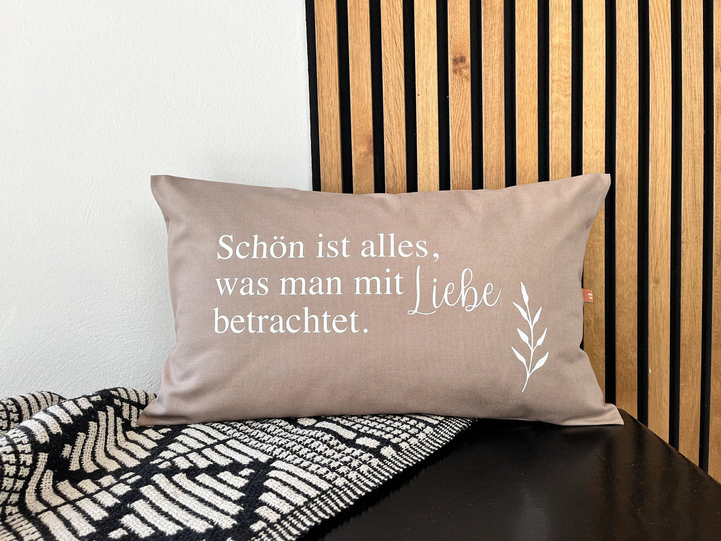 Kissen Schön ist alles beige