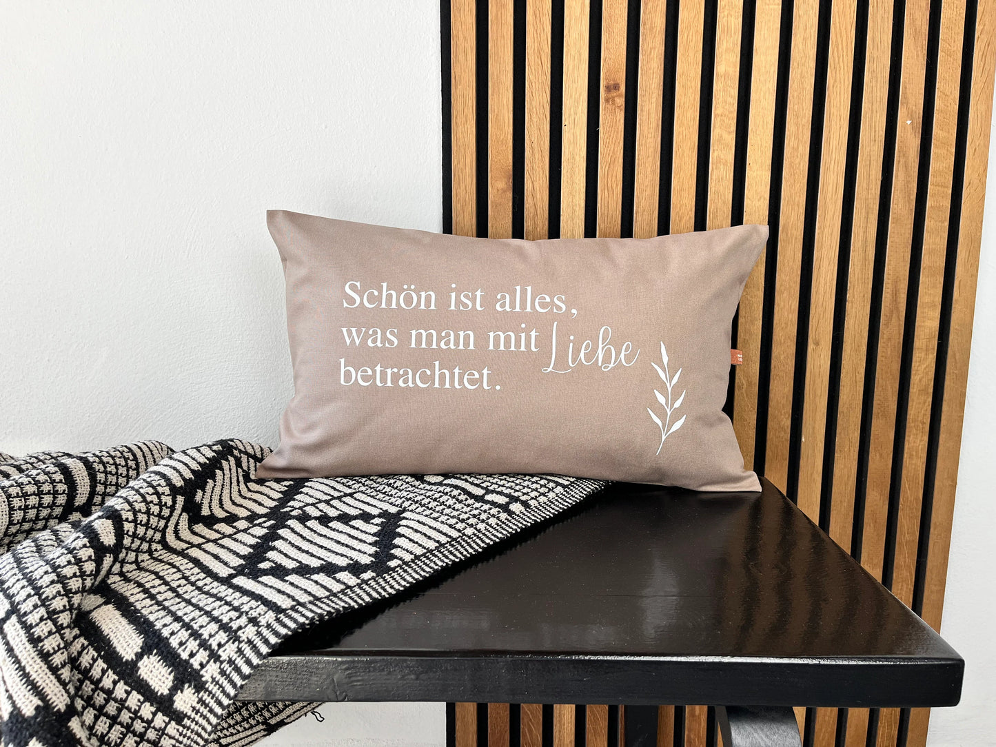 Kissen Schön ist alles beige