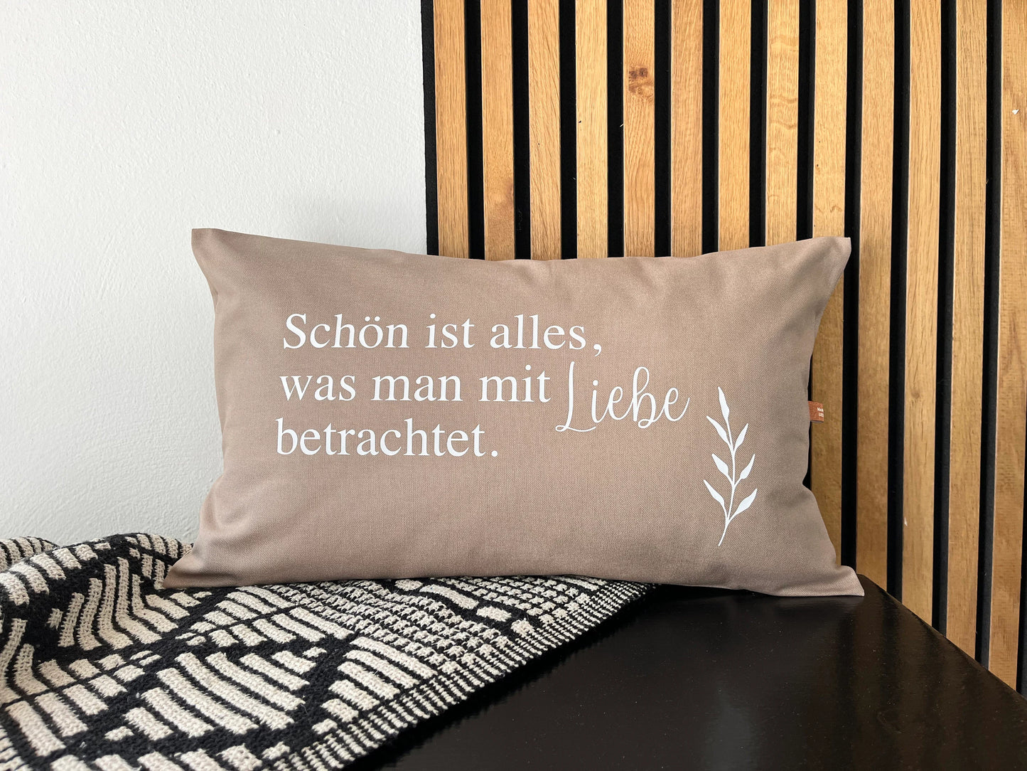 Kissen Schön ist alles beige