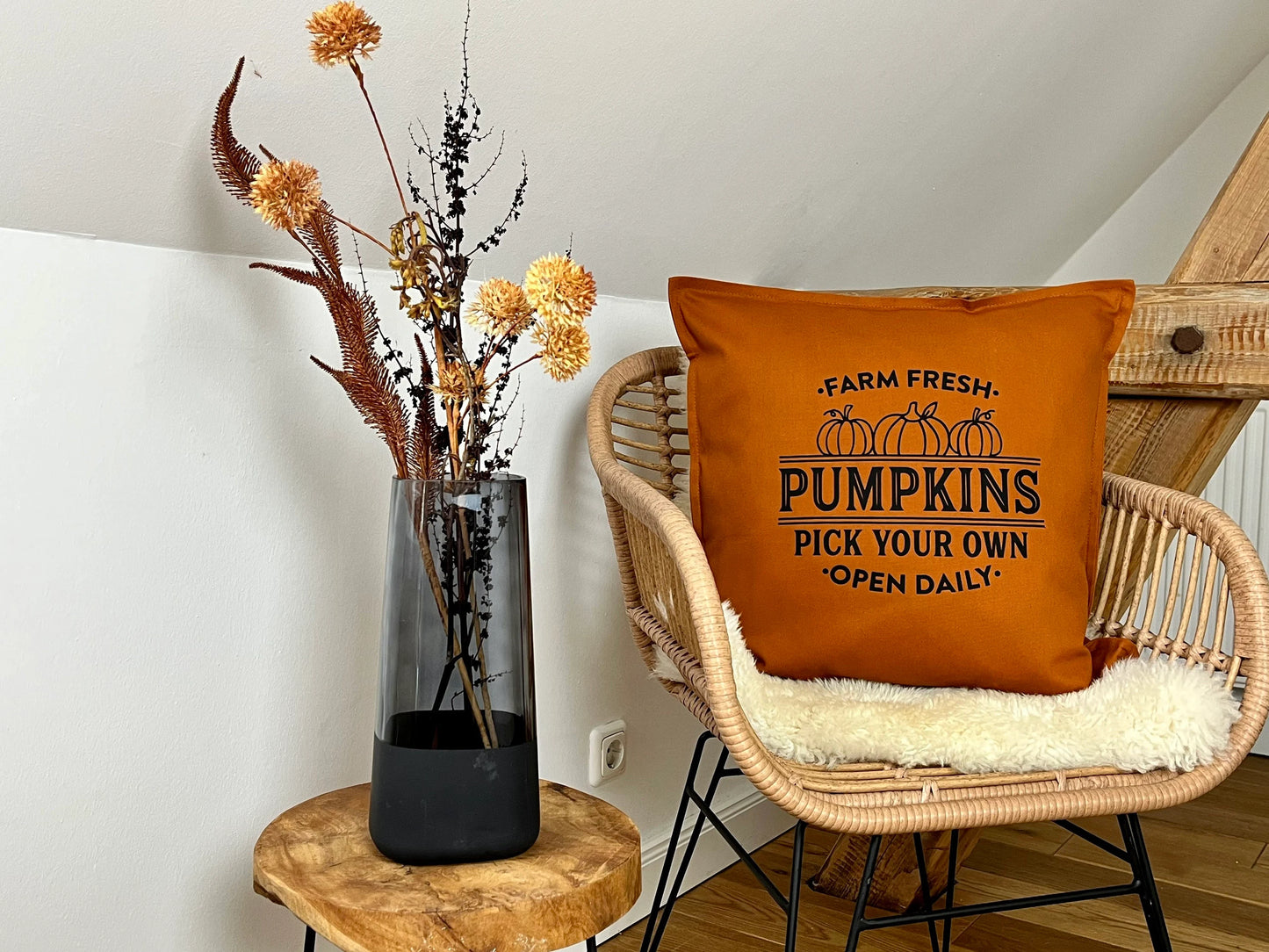 Deko Kissen Pumpkin rost