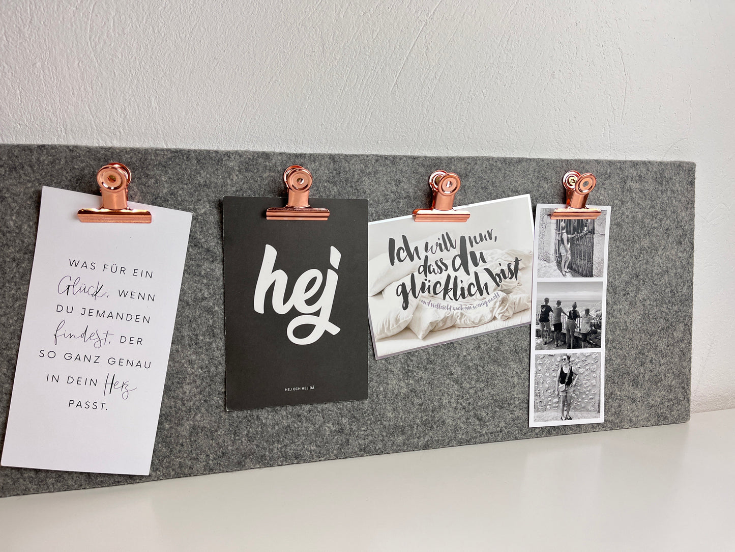Memoboard Klemmwand Fotoboard Filz