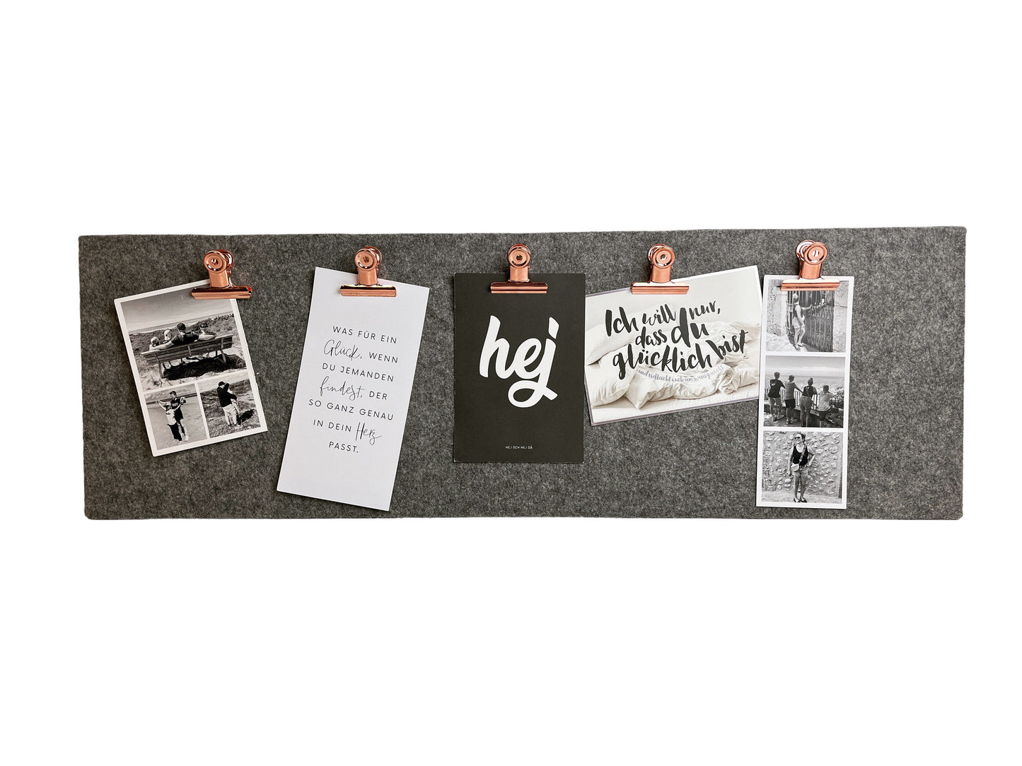 Memoboard Klemmwand Fotoboard Filz