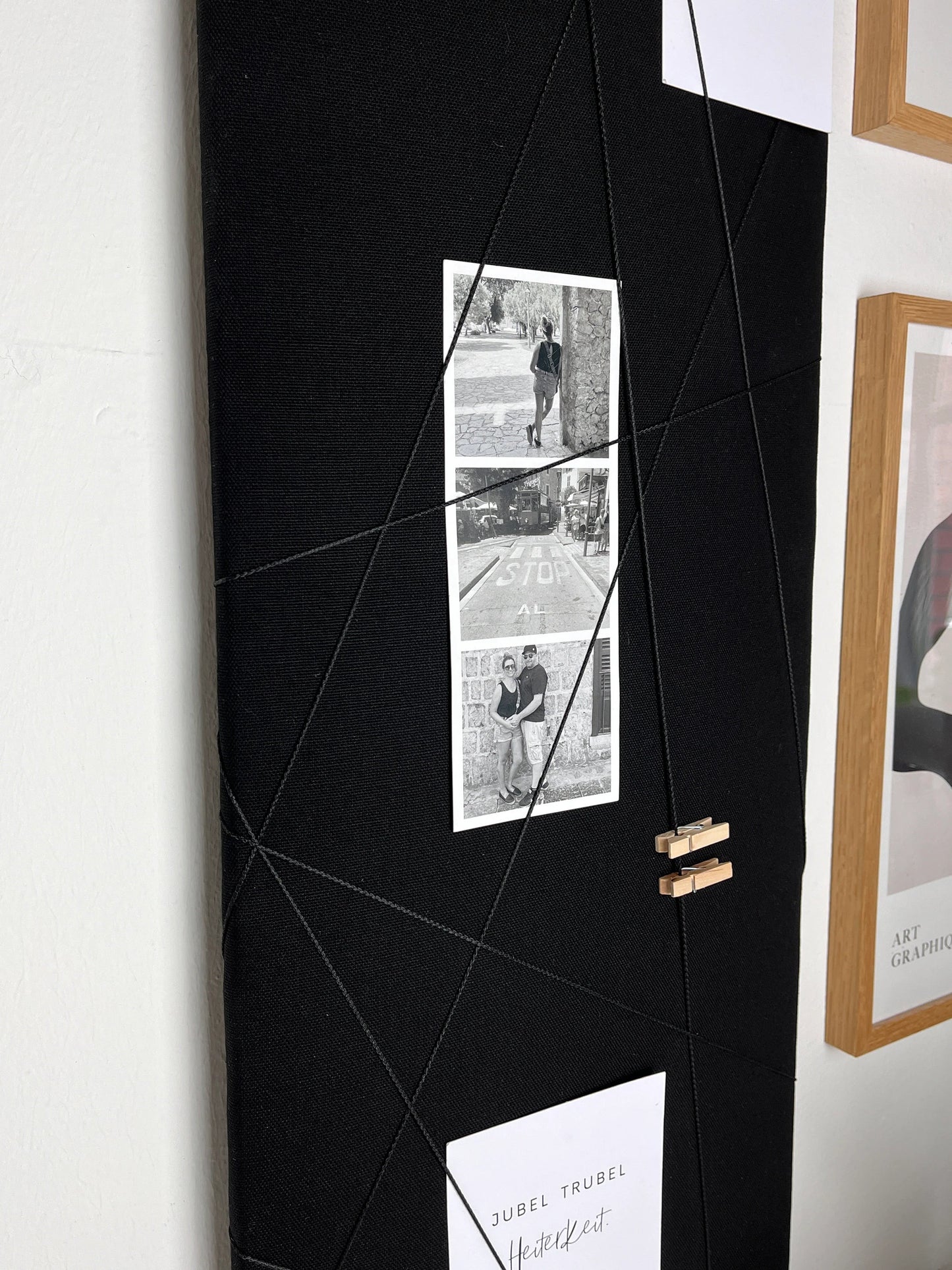 Memoboard New black Klemmwand
