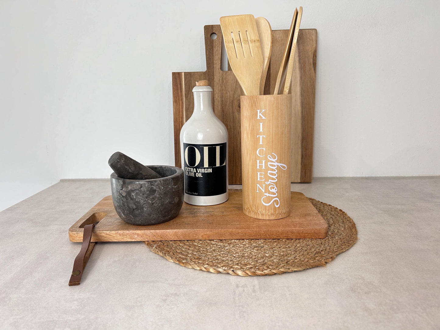Kochbesteck-Set aus Holz