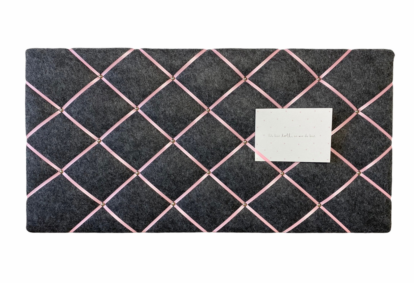 Memoboard Filz grau rosa