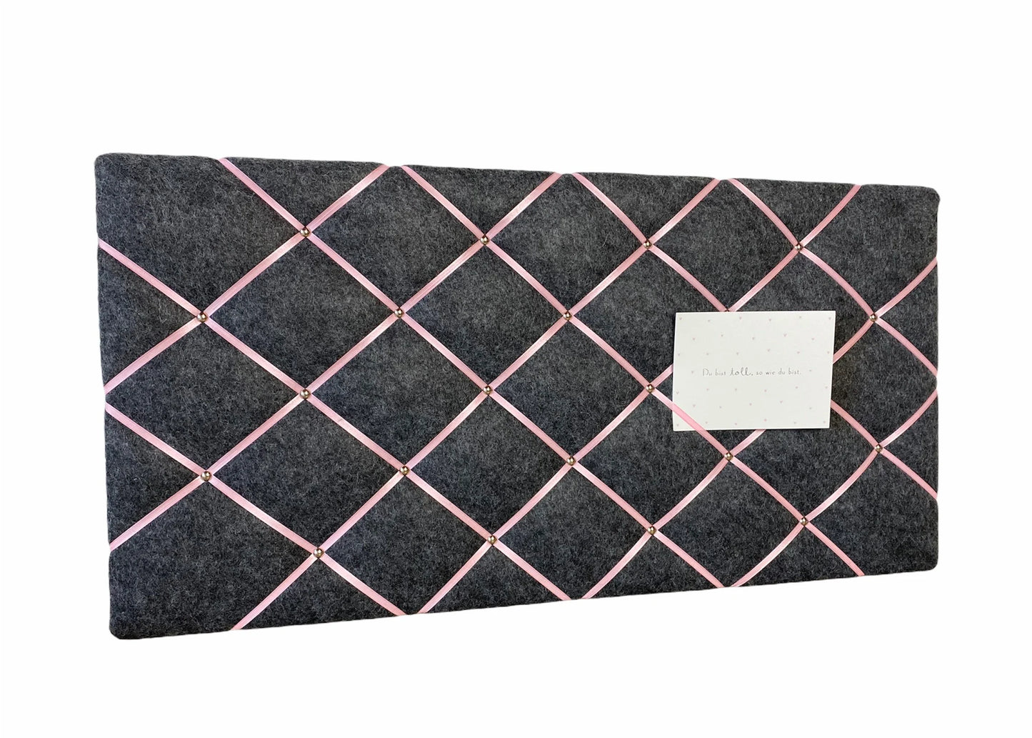 Memoboard Filz grau rosa