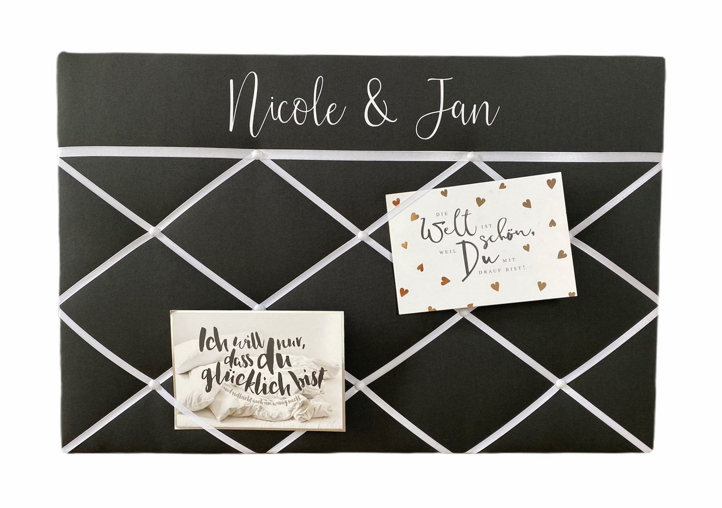 Memoboard Hochzeit personalisiert