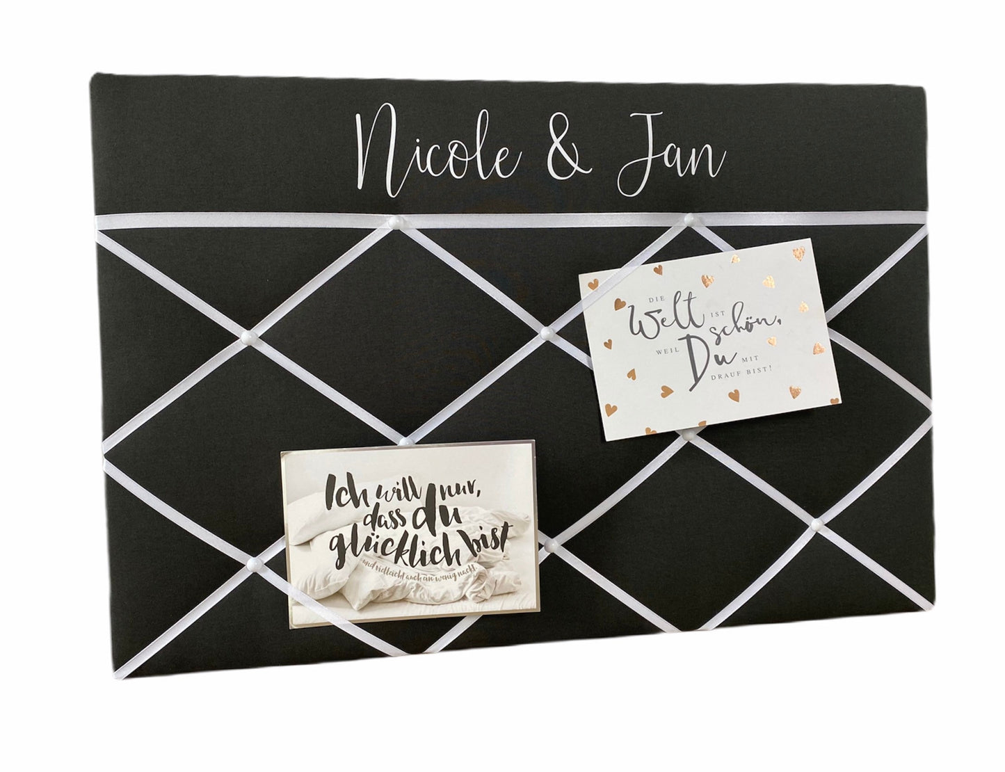 Memoboard Hochzeit personalisiert