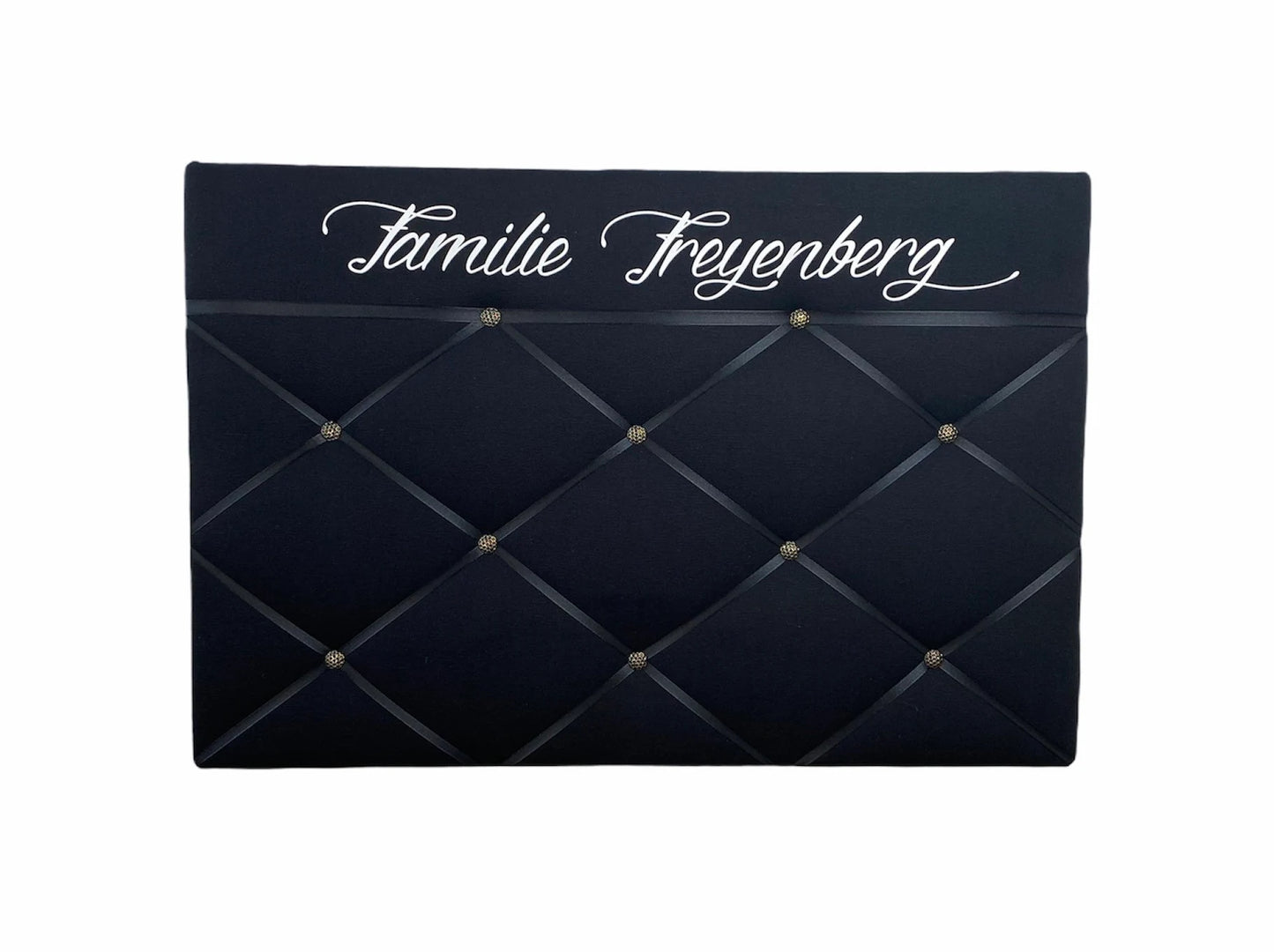 Memoboard Hochzeit Familie personalisiert schwarz