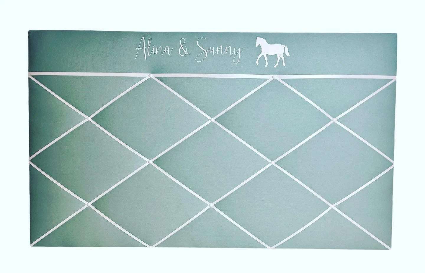 Memoboard Pferdeliebe aqua