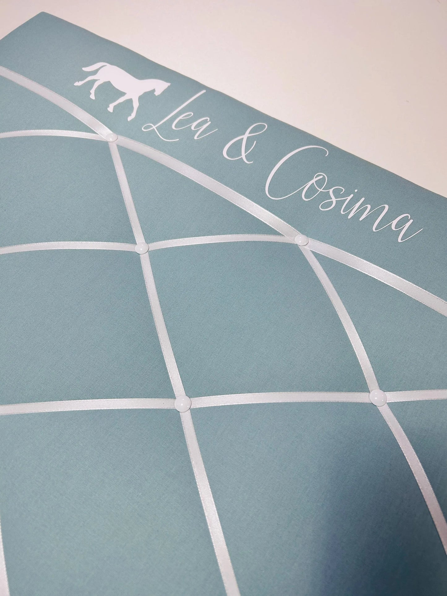 Memoboard Pferdeliebe aqua