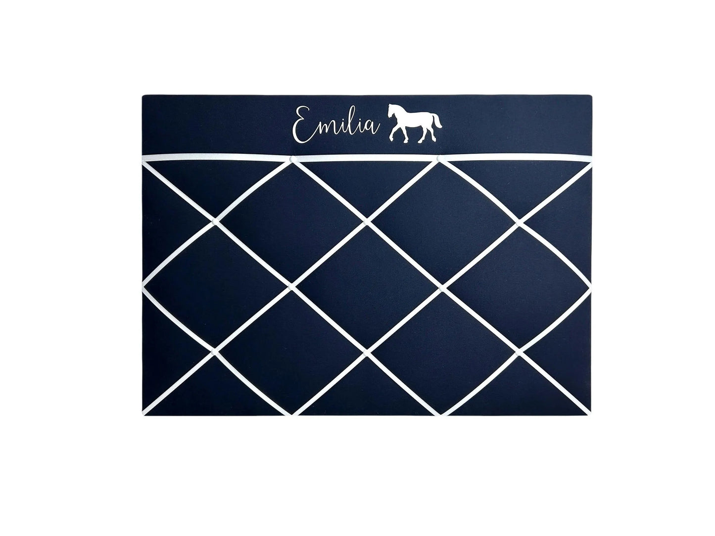 Memoboard Pferdeliebe dunkelblau