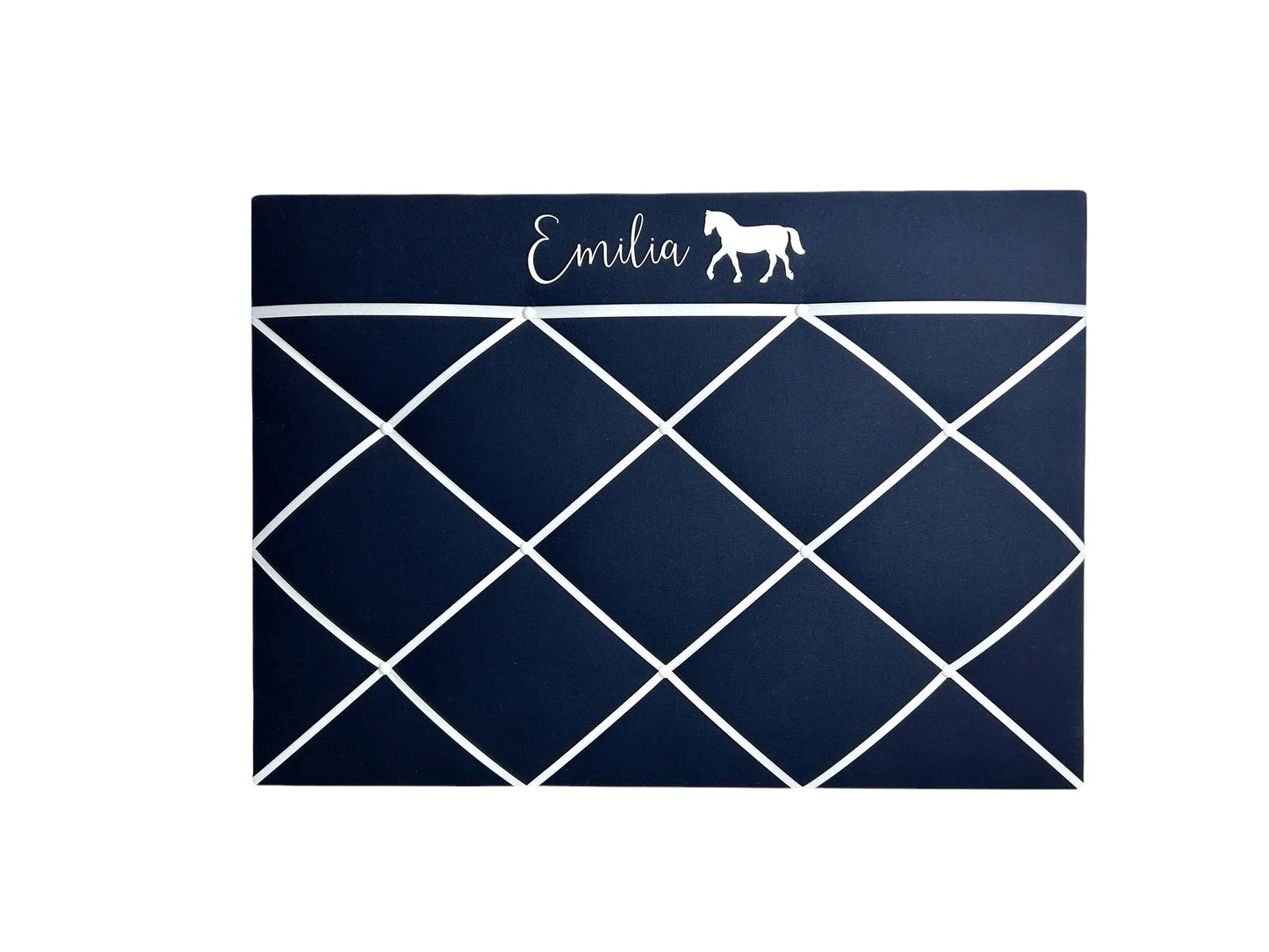 Memoboard Pferdeliebe dunkelblau