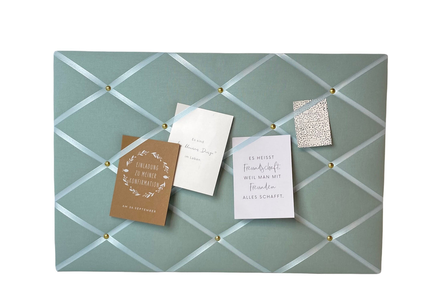 Memoboard aqua Wunschgröße