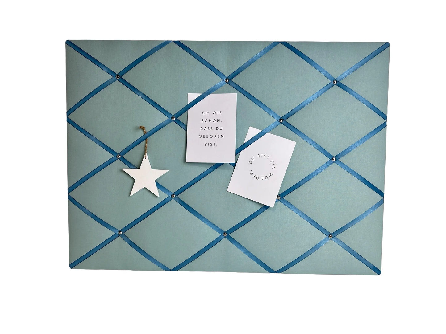 Memoboard Aquamarin Wunschgröße