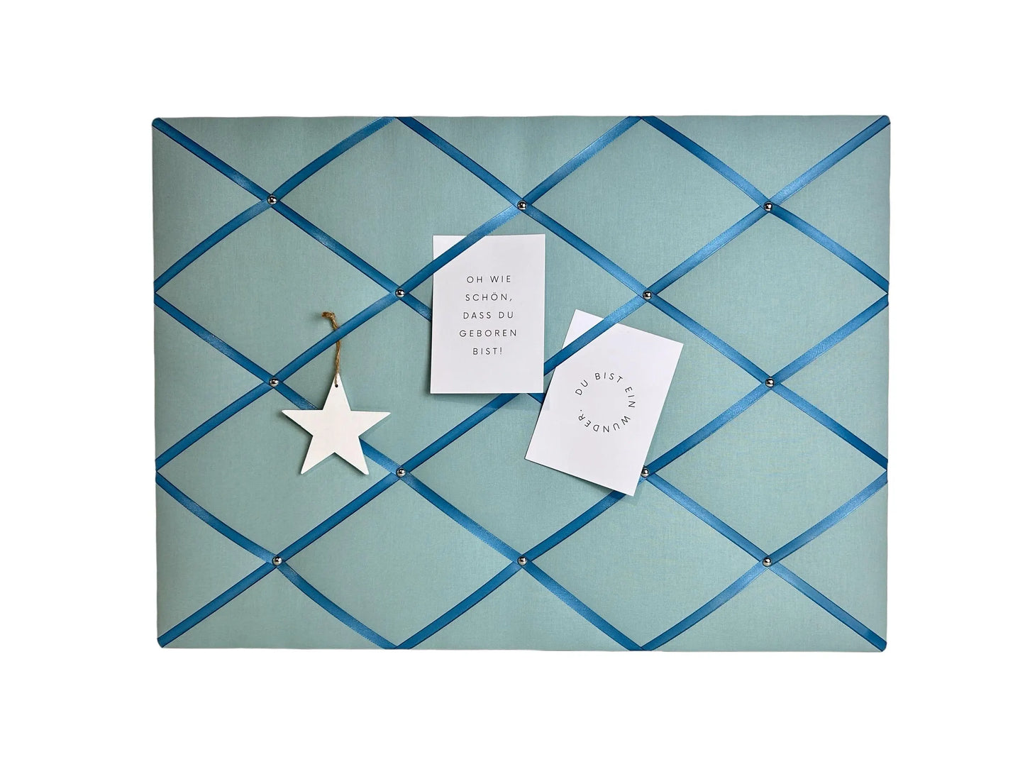 Memoboard Aquamarin Wunschgröße