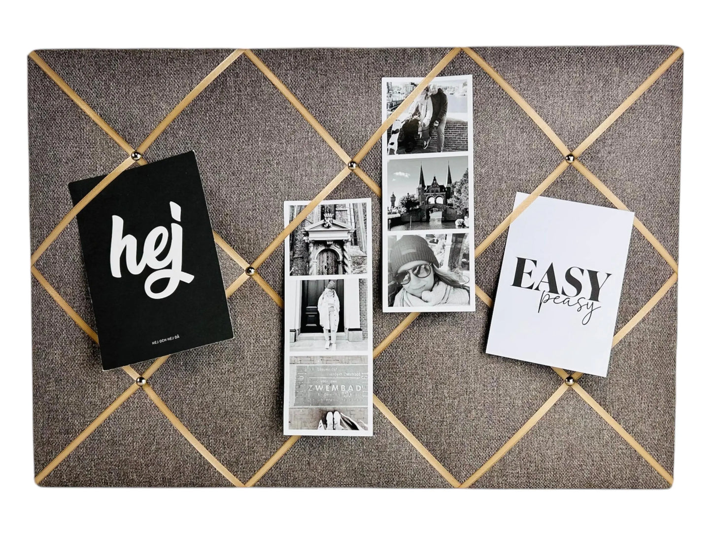 Memoboard beige hellgrau