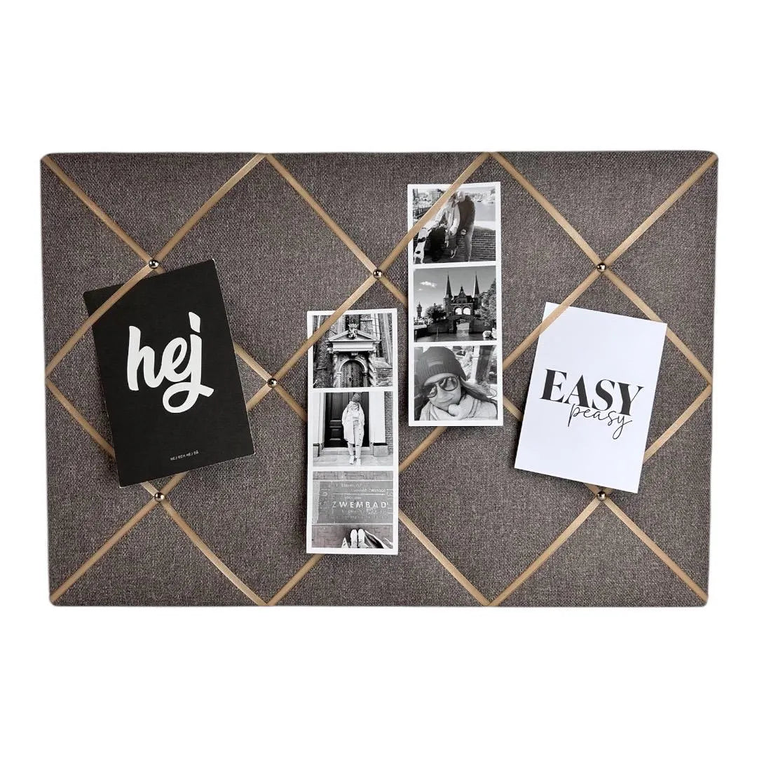 Memoboard beige hellgrau
