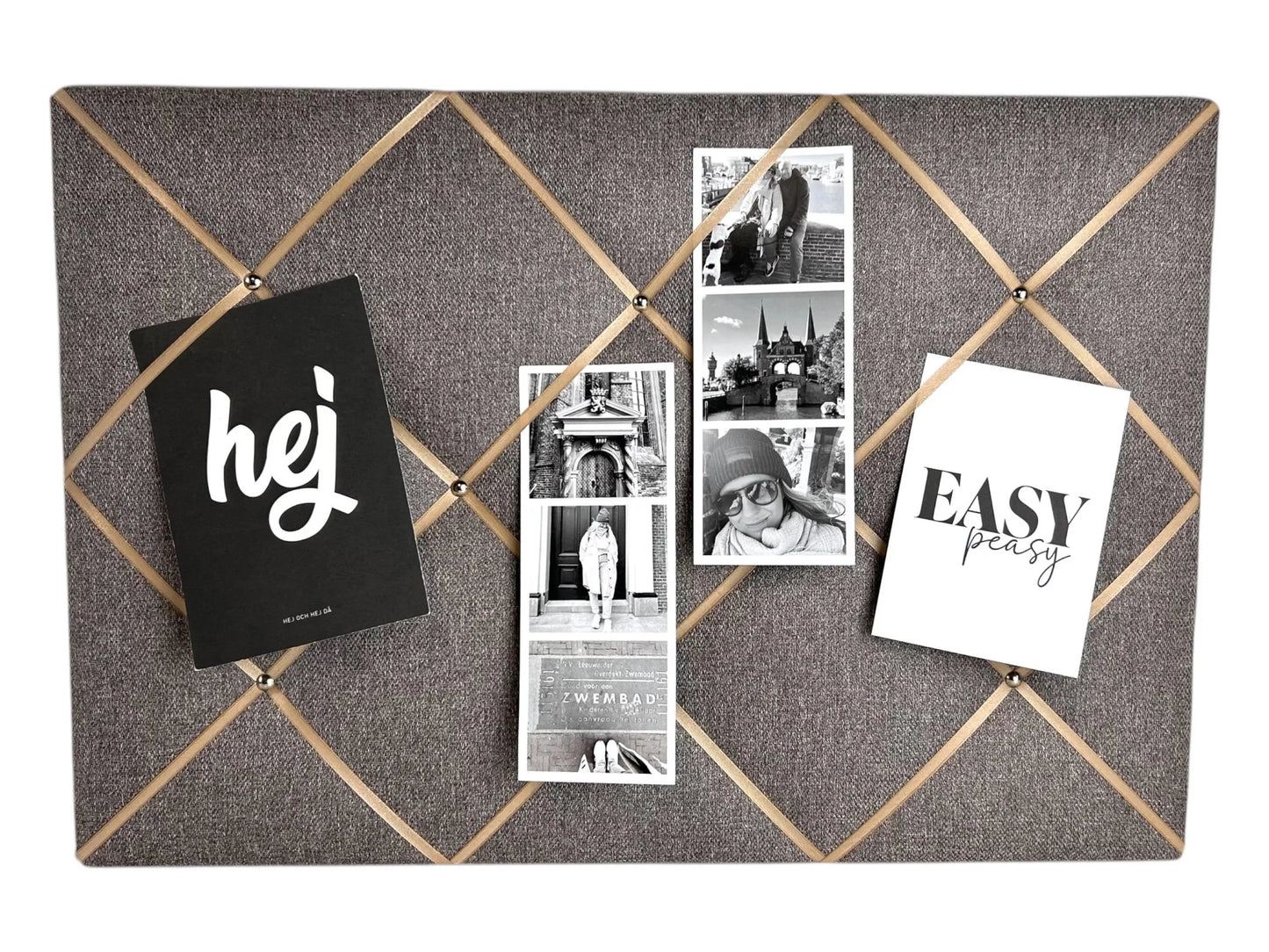 Memoboard beige hellgrau