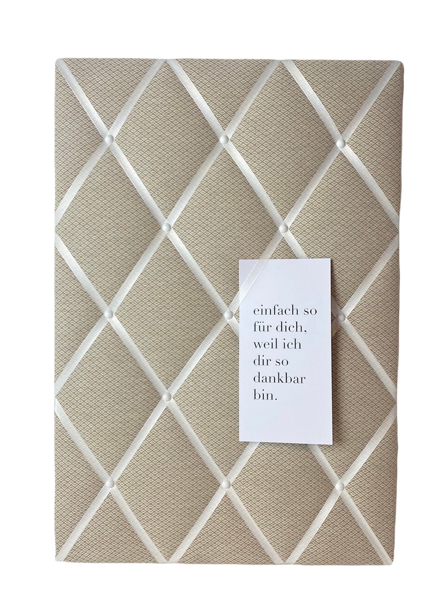Memoboard beige Wunschgröße