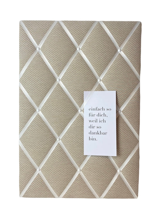 Memoboard beige Wunschgröße