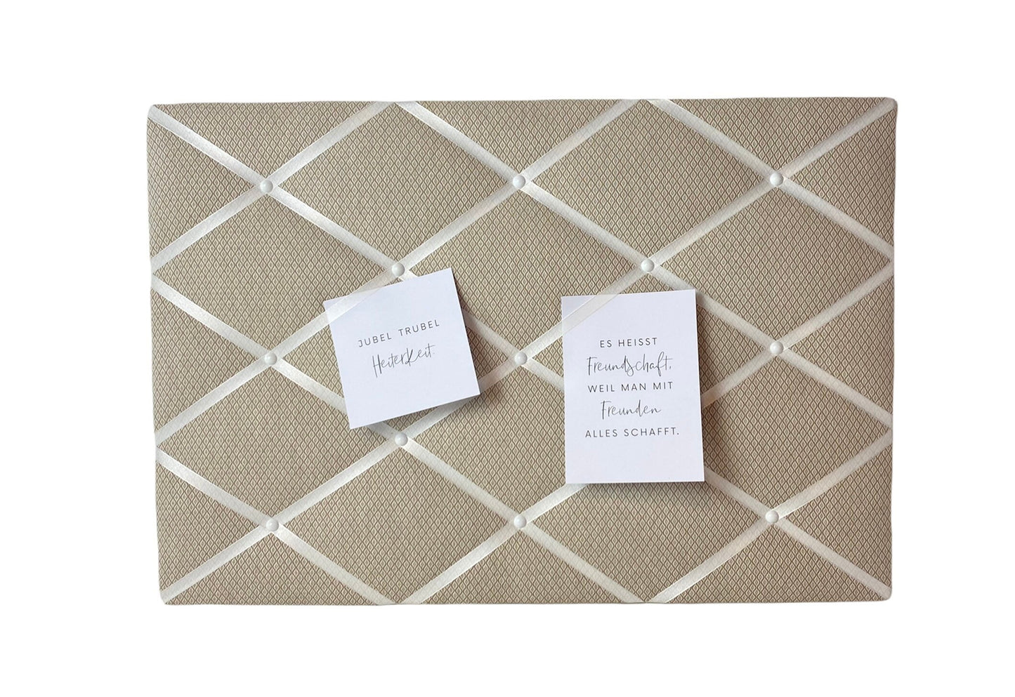 Memoboard beige Wunschgröße