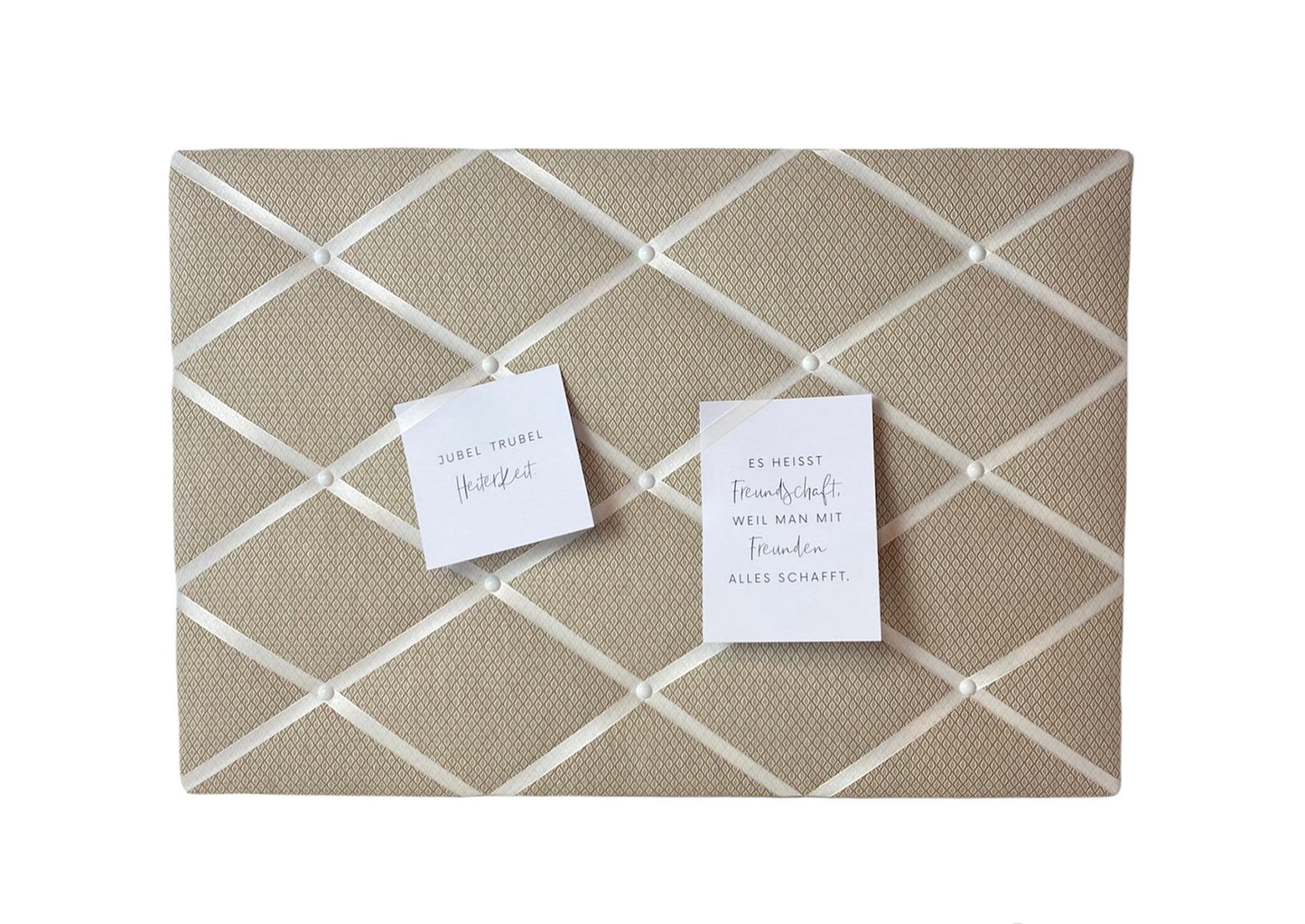 Memoboard beige Wunschgröße