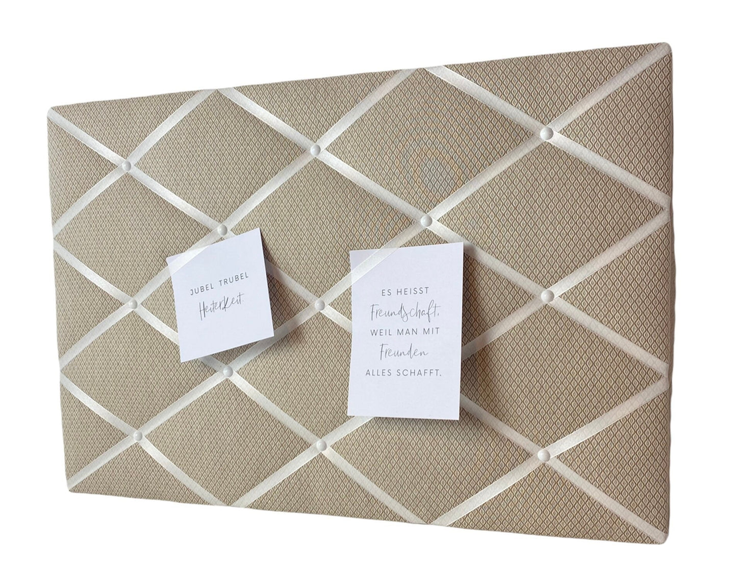 Memoboard beige Wunschgröße