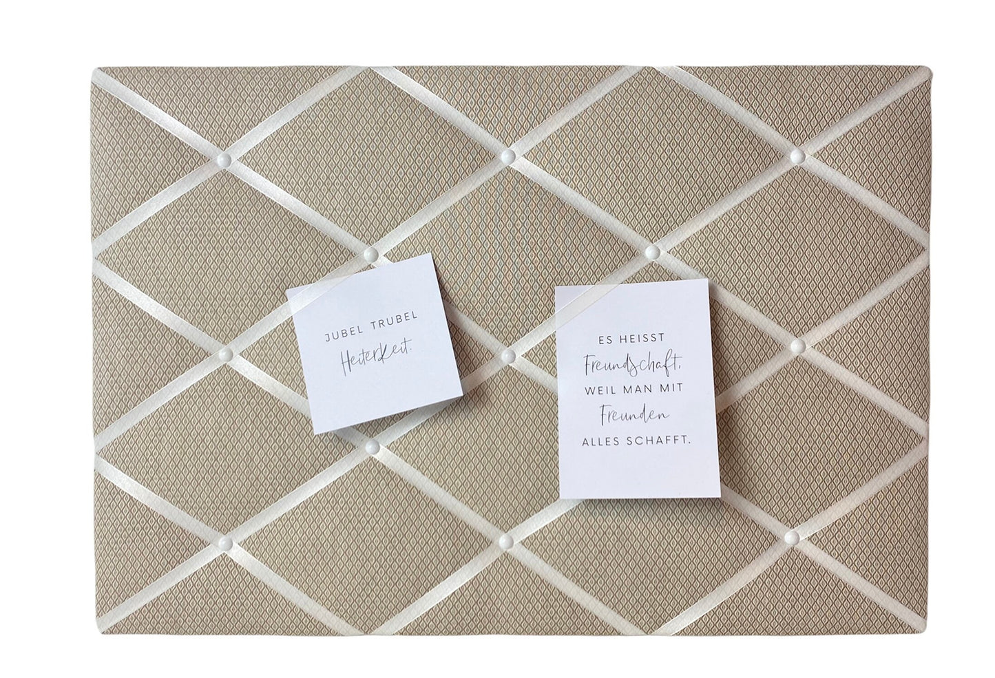 Memoboard beige Wunschgröße