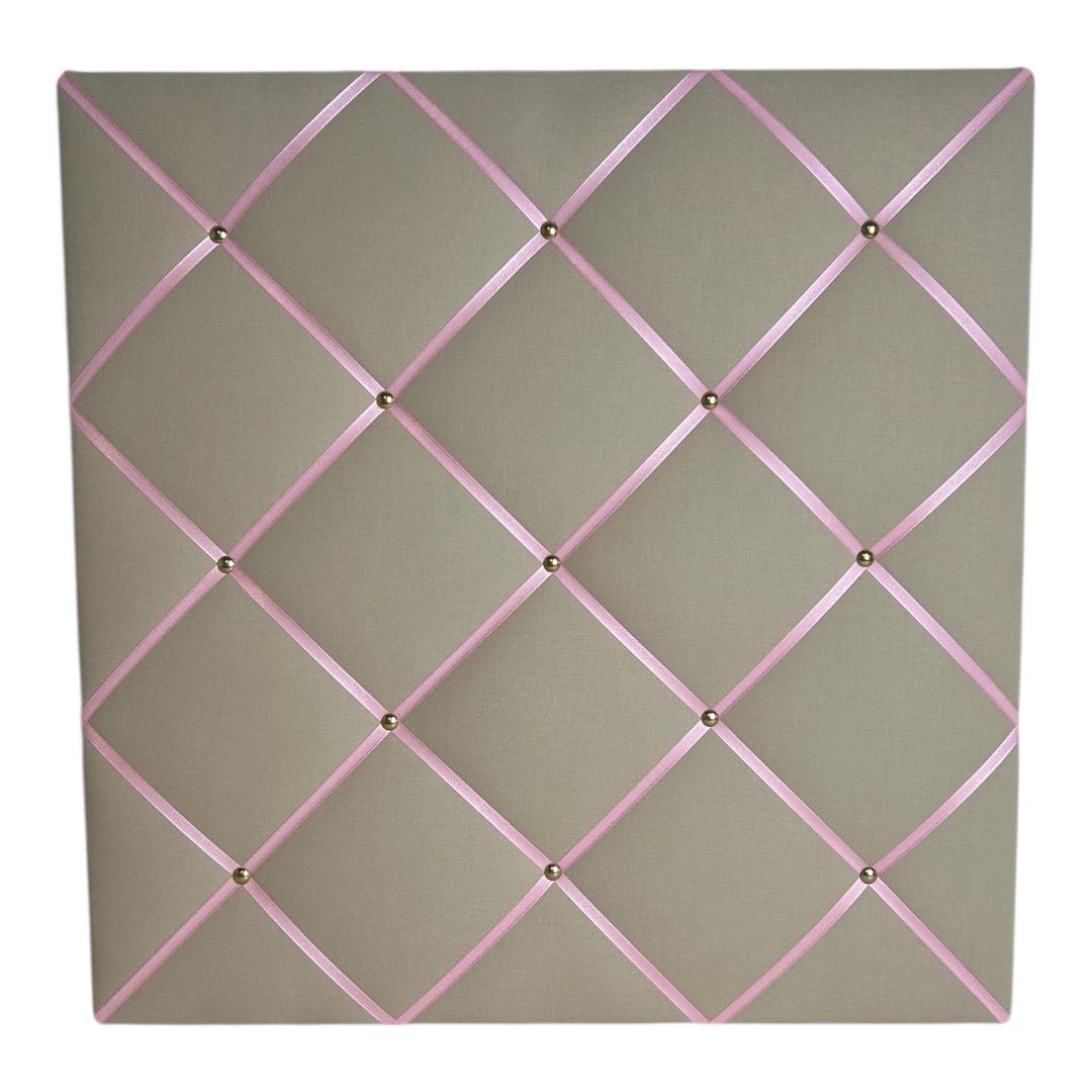 Memoboard beige rosa Wunschgröße