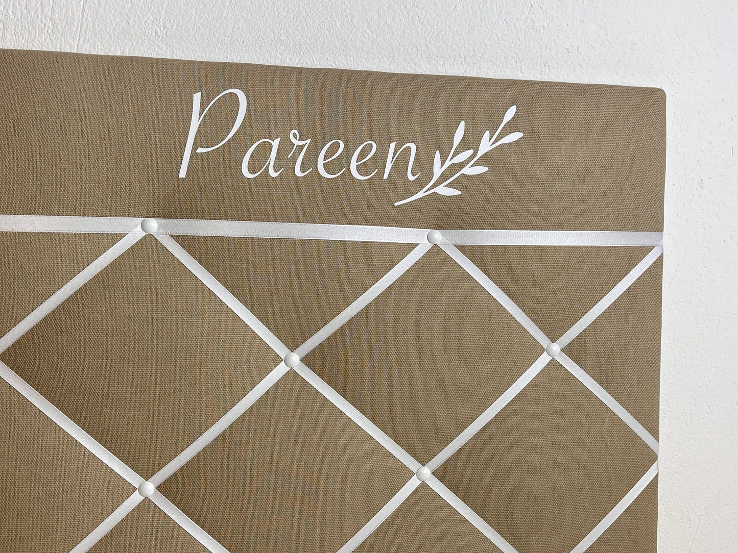 Memoboard personalisiert Wunschgröße beige