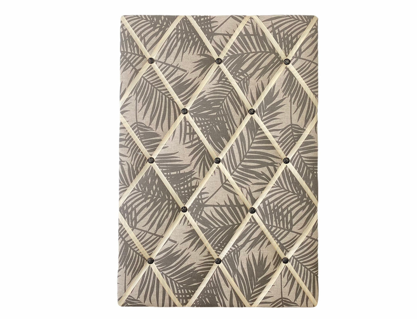 Memoboard Blätter taupe