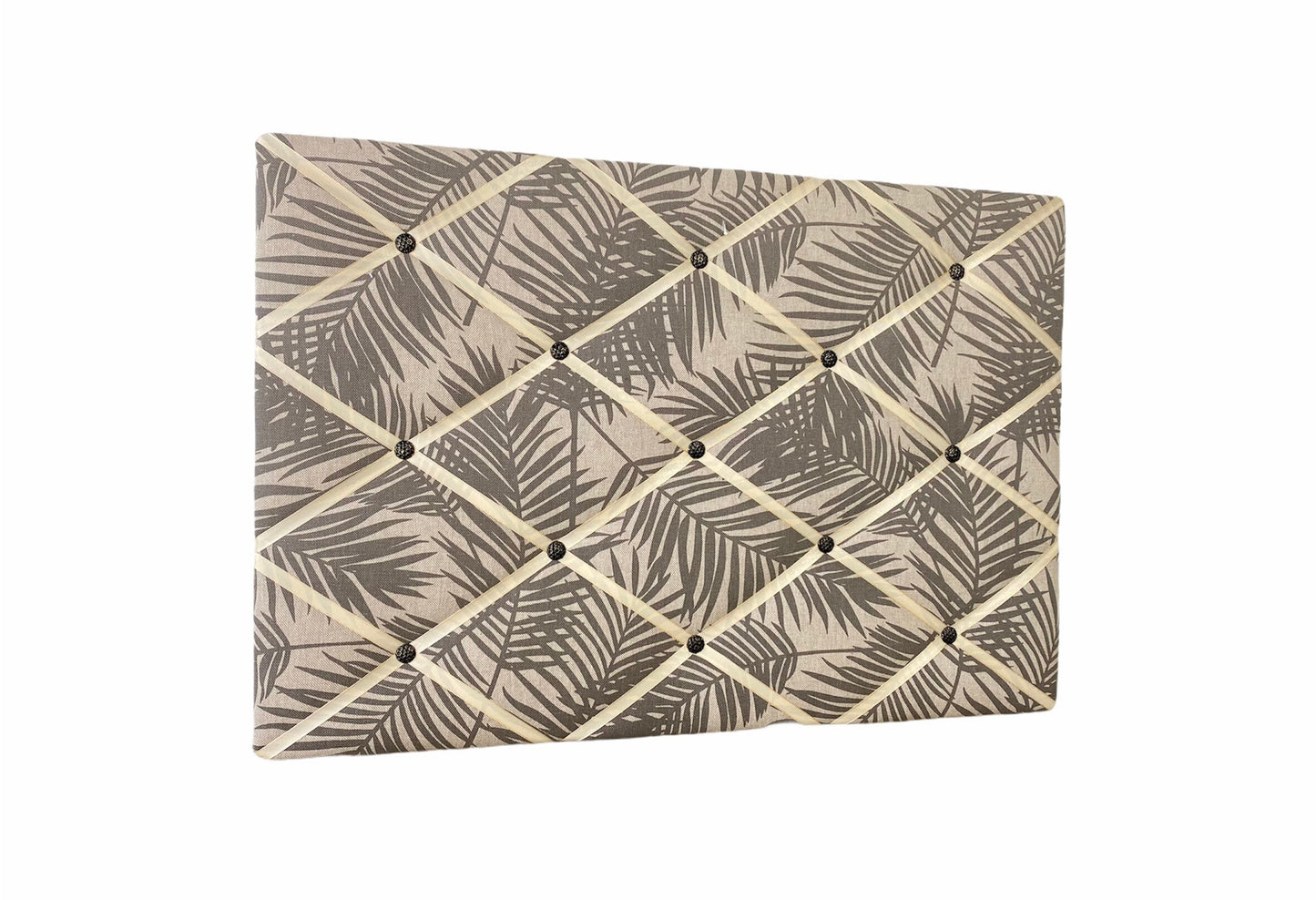 Memoboard Blätter taupe