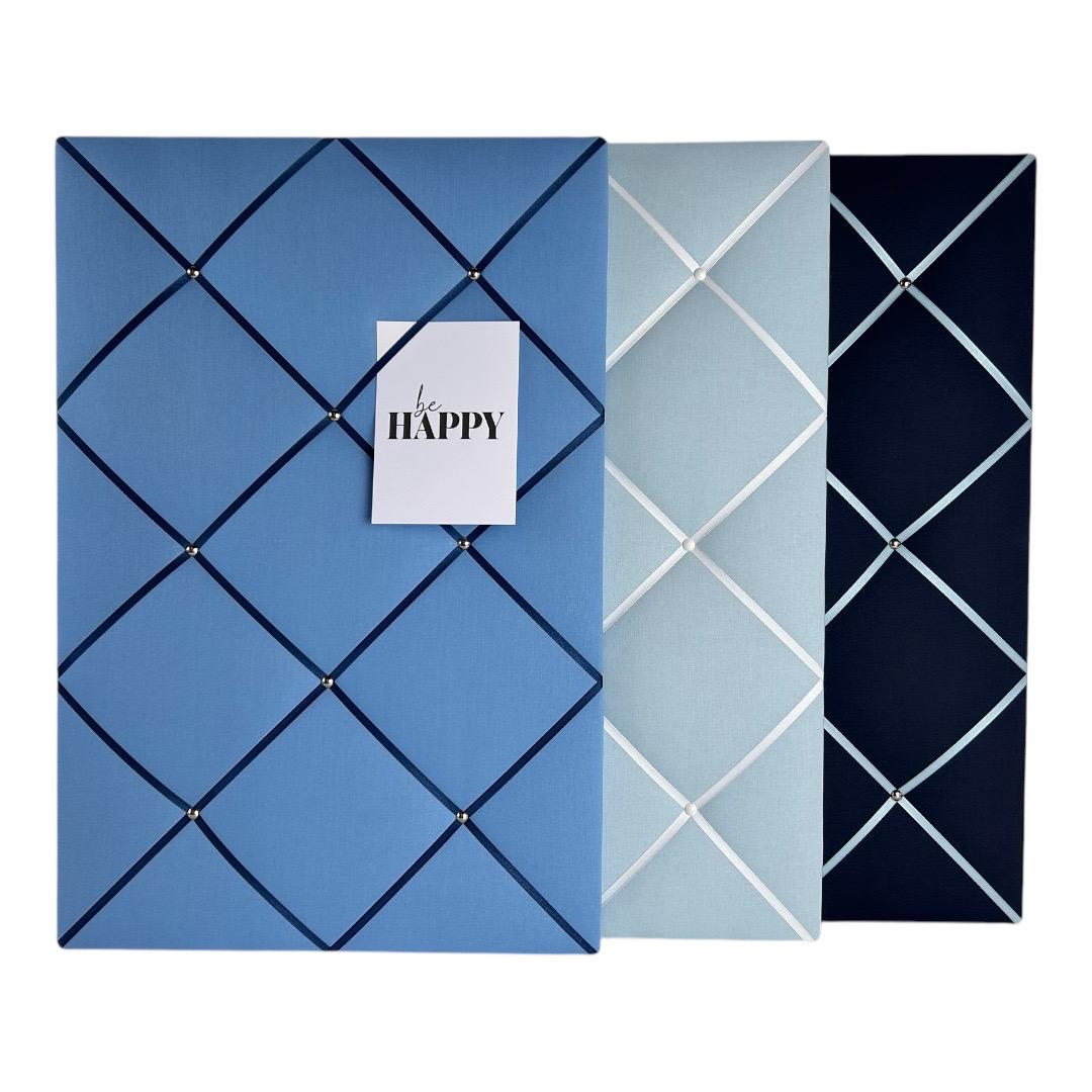 Memoboard hellblau Wunschgröße