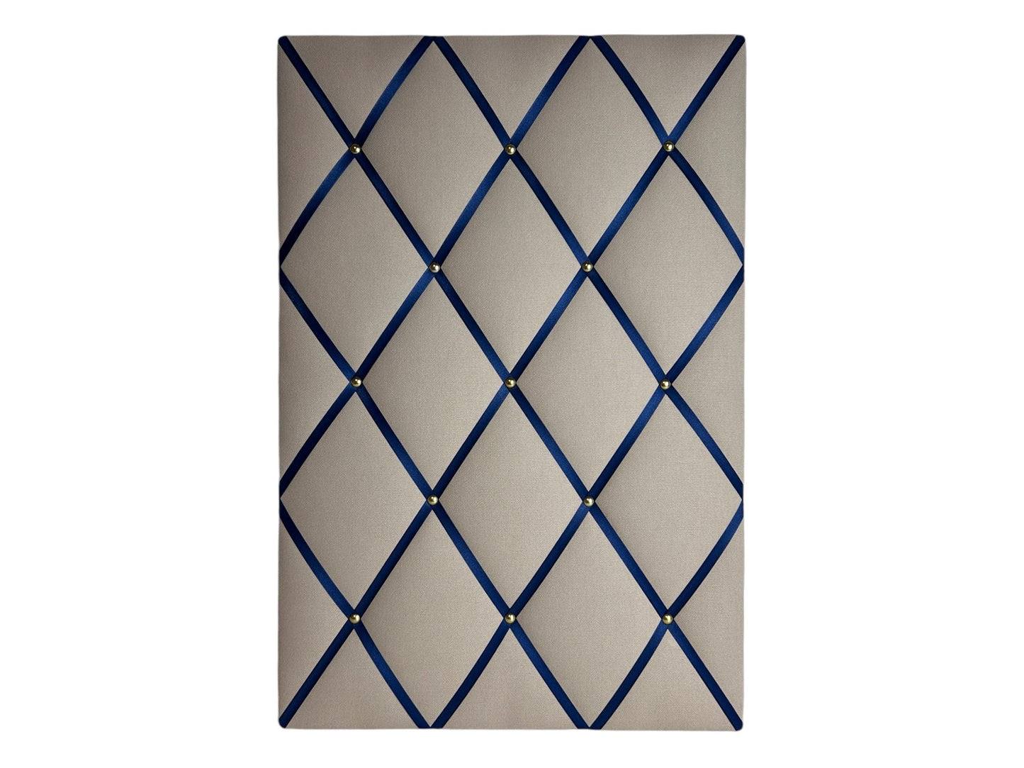 Memoboard Canvas beige - marineblau